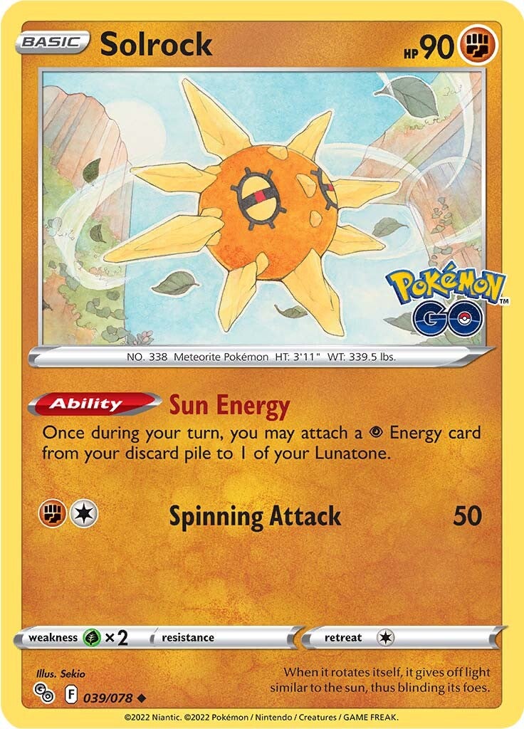 Solrock (039/078) [Pokémon GO] | Devastation Store