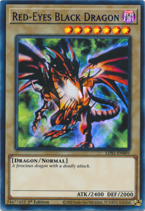 Red-Eyes Black Dragon (Blue) [LDS1-EN001] Ultra Rare | Devastation Store
