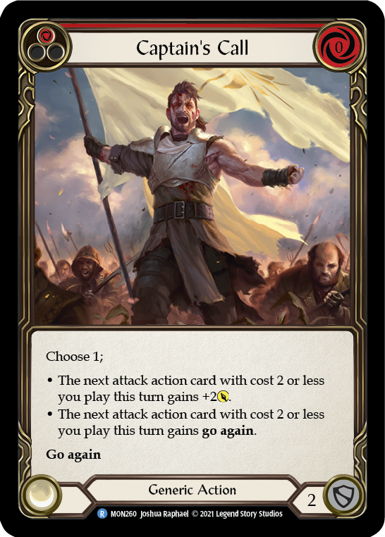 Captain's Call (Red) [MON260] 1st Edition Normal - Devastation Store | Devastation Store