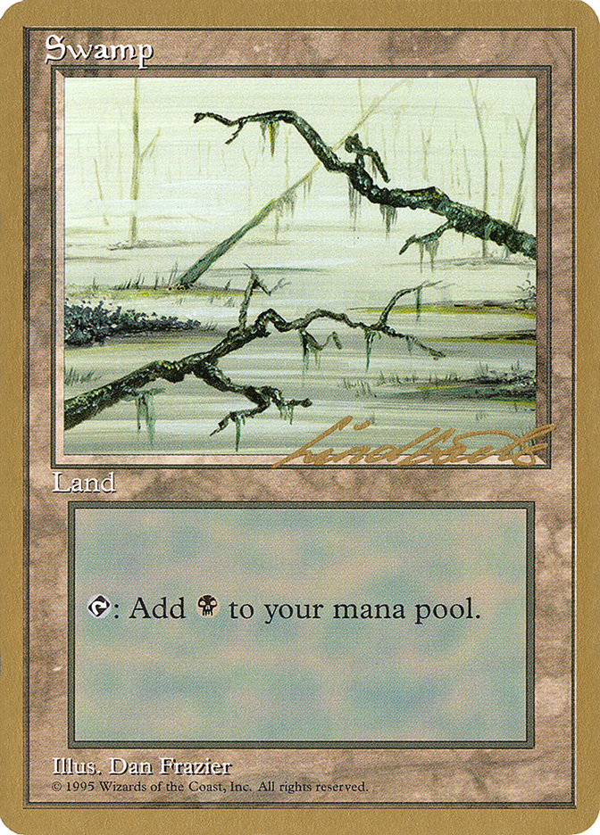 Swamp (ll371) (Leon Lindback) [Pro Tour Collector Set] | Devastation Store