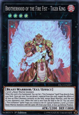 Brotherhood of the Fire Fist - Tiger King [FIGA-EN027] Super Rare | Devastation Store