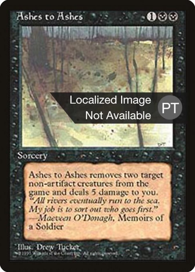 Ashes to Ashes [Fourth Edition (Foreign Black Border)] | Devastation Store