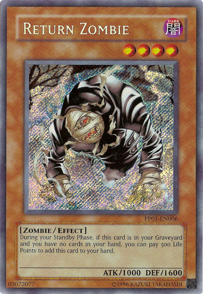 Return Zombie [PP01-EN006] Secret Rare | Devastation Store