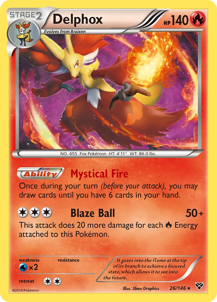 Delphox (26/146) (Cosmos Holo) (Blister Exclusive) [XY: Base Set] | Devastation Store