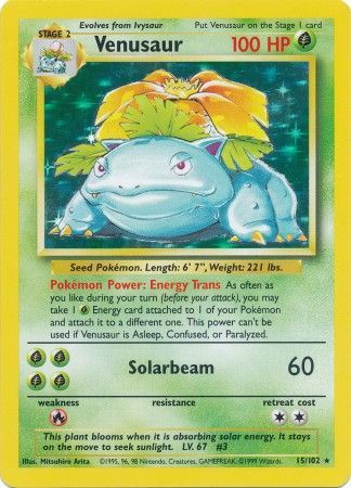 Venusaur (15/102) [Base Set Unlimited] | Devastation Store