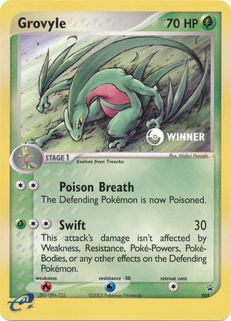 Grovyle (004) (Jumbo Card) [Nintendo: Black Star Promos] | Devastation Store