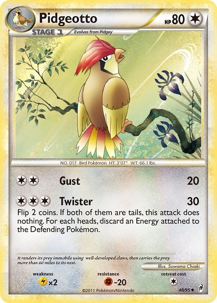 Pidgeotto (48/95) [HeartGold & SoulSilver: Call of Legends] | Devastation Store