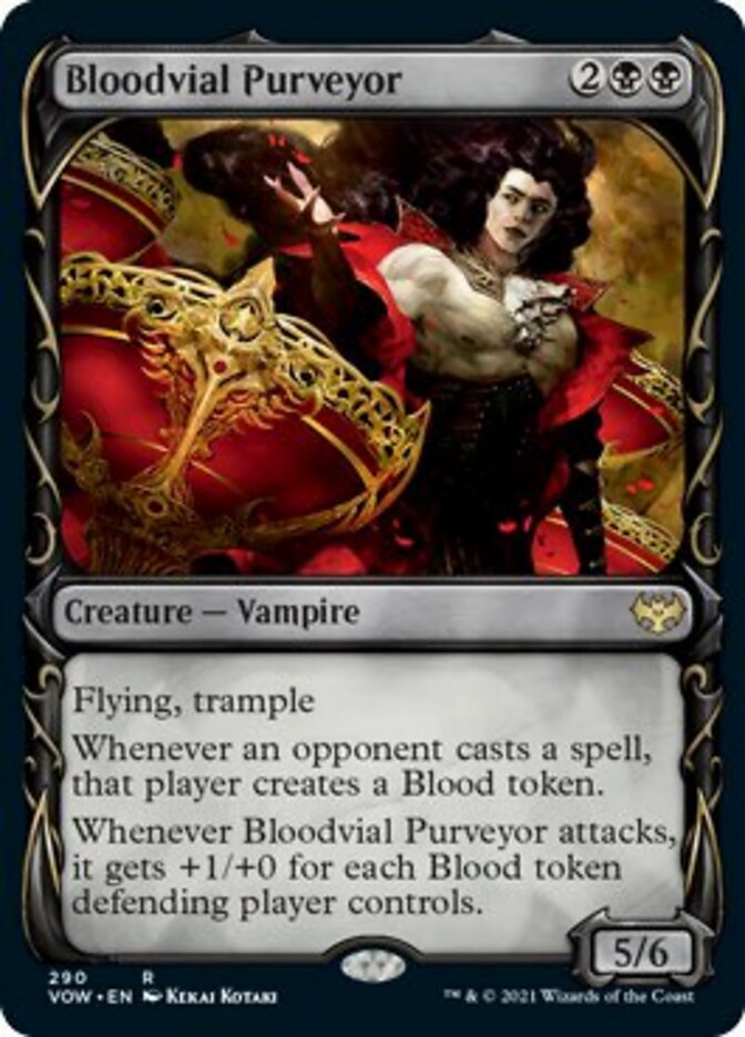Bloodvial Purveyor (Showcase Fang Frame) [Innistrad: Crimson Vow] | Devastation Store