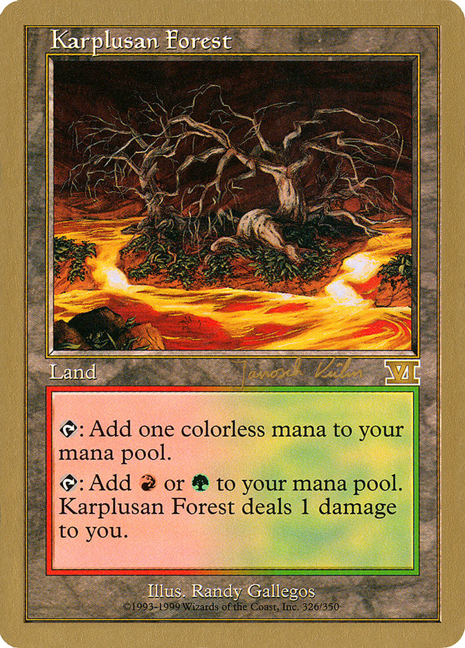 Karplusan Forest (Janosch Kuhn) [World Championship Decks 2000] | Devastation Store