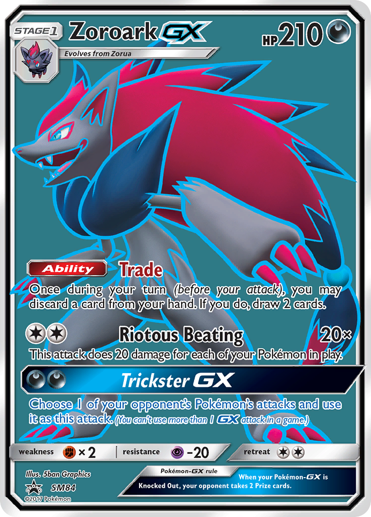 Zoroark GX (SM84) [Sun & Moon: Black Star Promos] | Devastation Store