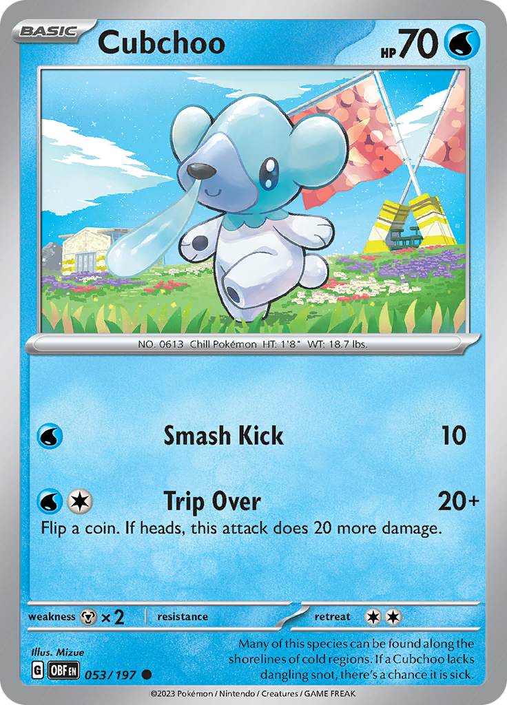 Cubchoo (053/197) [Scarlet & Violet: Obsidian Flames] | Devastation Store