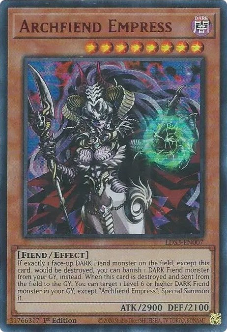 Archfiend Empress (Red) [LDS3-EN007] Ultra Rare | Devastation Store