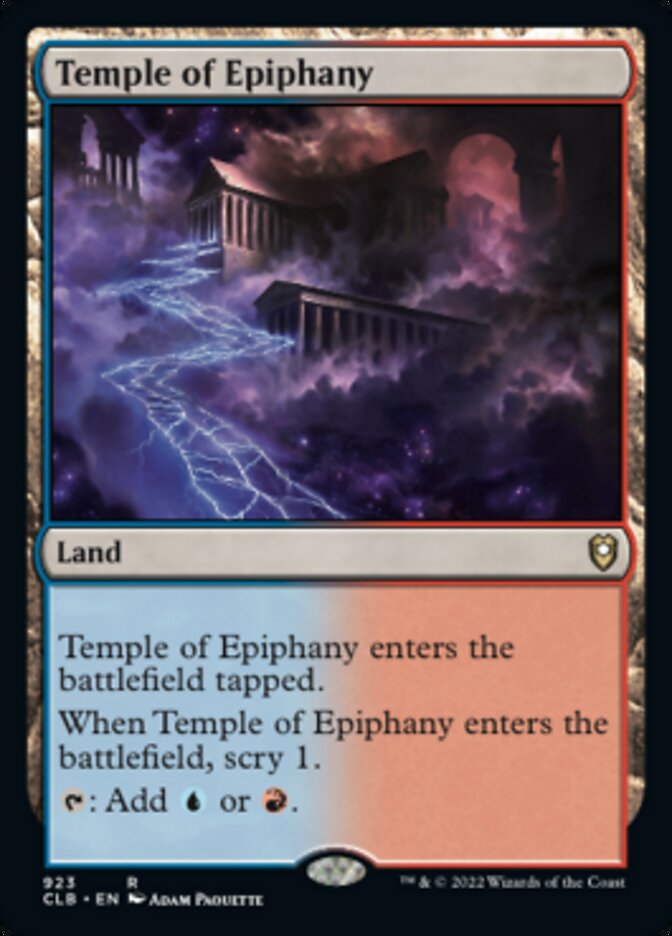 Temple of Epiphany [Commander Legends: Battle for Baldur's Gate] | Devastation Store