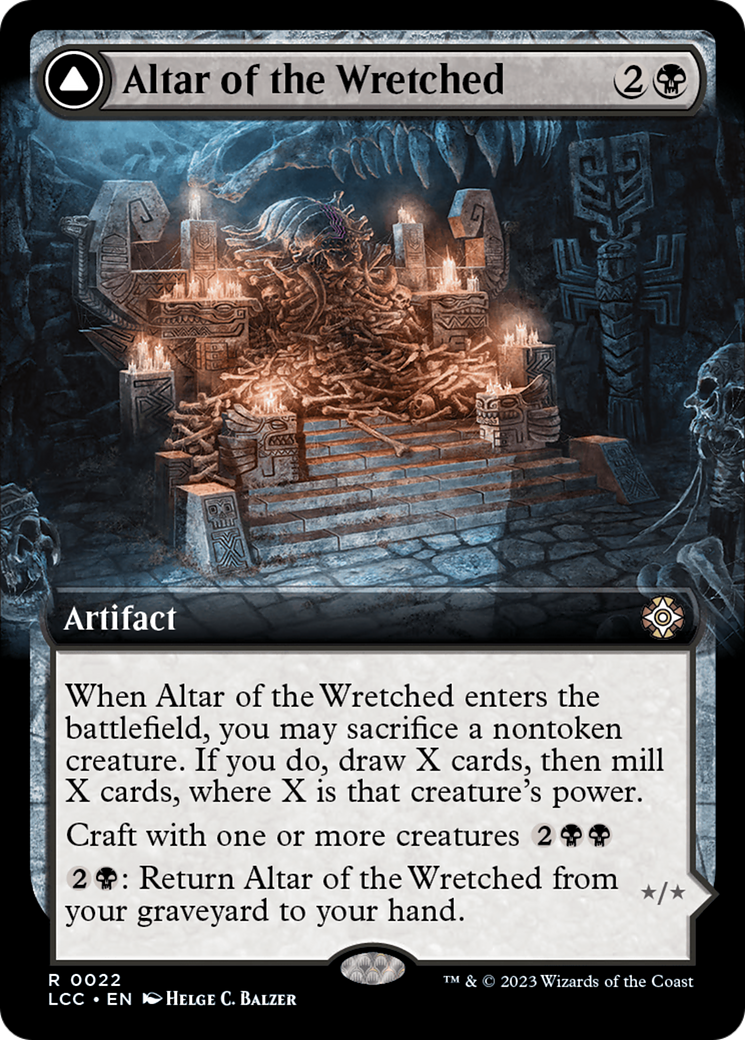 Altar of the Wretched // Wretched Bonemass (Extended Art) [The Lost Caverns of Ixalan Commander] | Devastation Store