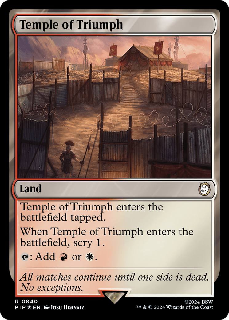 Temple of Triumph (Surge Foil) [Fallout] | Devastation Store