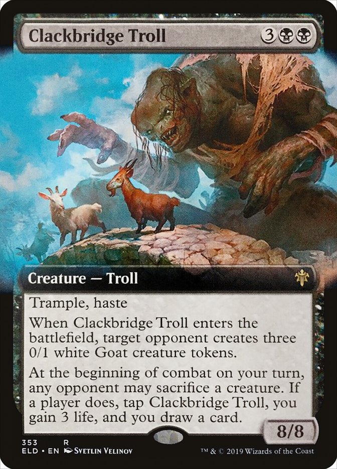 Clackbridge Troll (Extended) [Throne of Eldraine] | Devastation Store