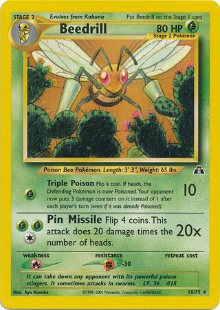 Beedrill (18/75) [Neo Discovery Unlimited] | Devastation Store