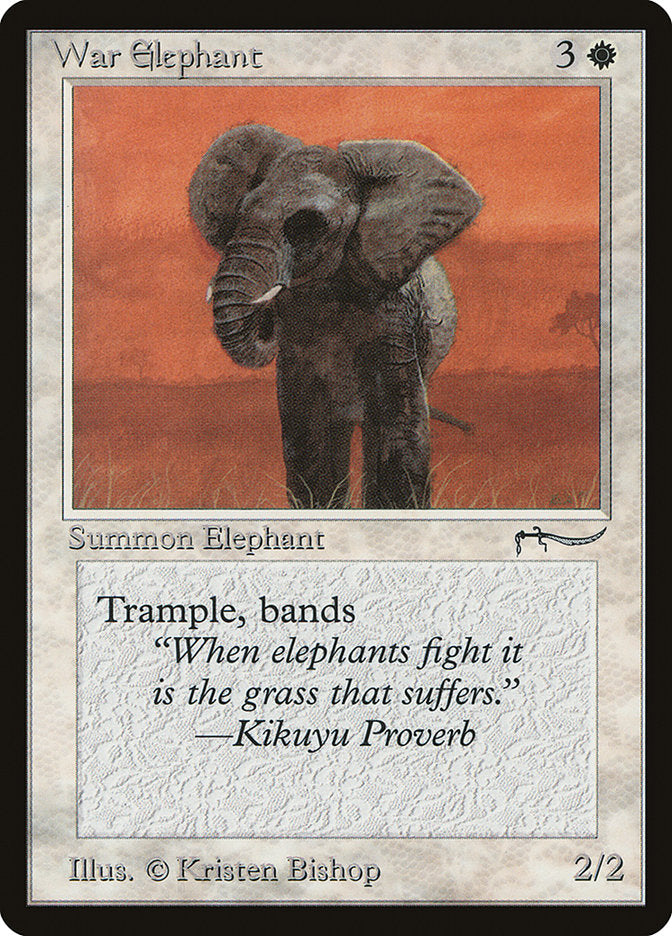 War Elephant (Light Mana Cost) [Arabian Nights] | Devastation Store