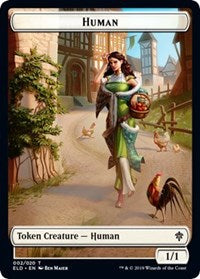Human // Beast Double-sided Token (Challenger 2021) [Unique and Miscellaneous Promos] | Devastation Store