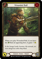 Wounded Bull (Yellow) [WTR201] Unlimited Edition Rainbow Foil - Devastation Store | Devastation Store