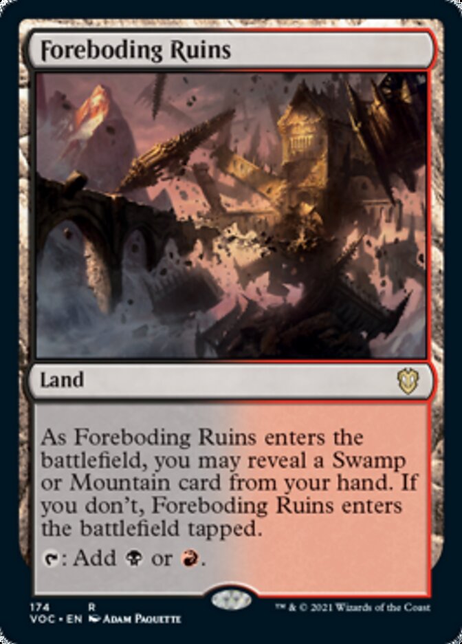 Foreboding Ruins [Innistrad: Crimson Vow Commander] | Devastation Store