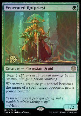 Venerated Rotpriest [Phyrexia: All Will Be One Prerelease Promos] | Devastation Store