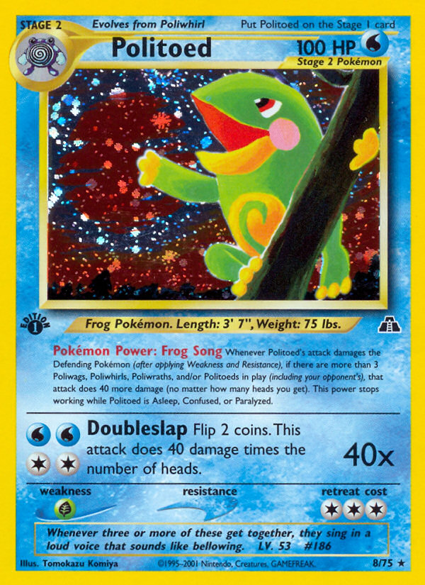 Politoed (8/75) [Neo Discovery 1st Edition] | Devastation Store
