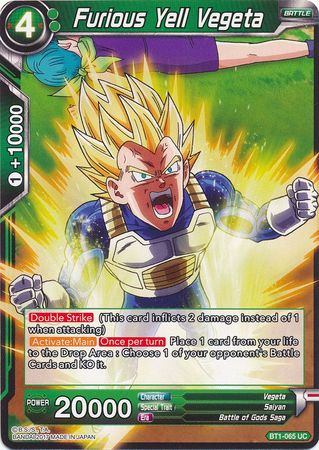 Furious Yell Vegeta [BT1-065] | Devastation Store