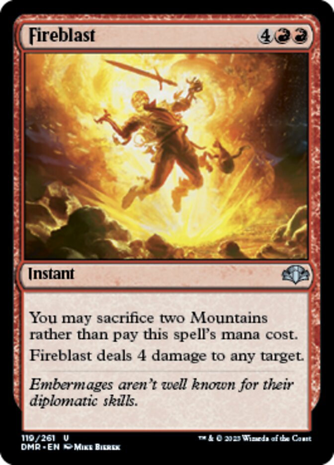 Fireblast [Dominaria Remastered] | Devastation Store