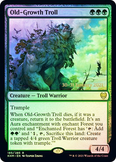 Old-Growth Troll [Kaldheim Prerelease Promos] | Devastation Store