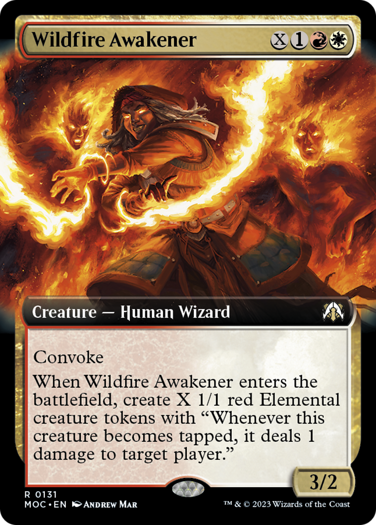 Wildfire Awakener (Extended Art) [March of the Machine Commander] | Devastation Store