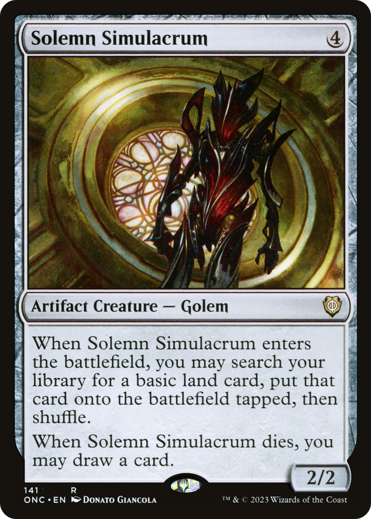 Solemn Simulacrum [Phyrexia: All Will Be One Commander] | Devastation Store