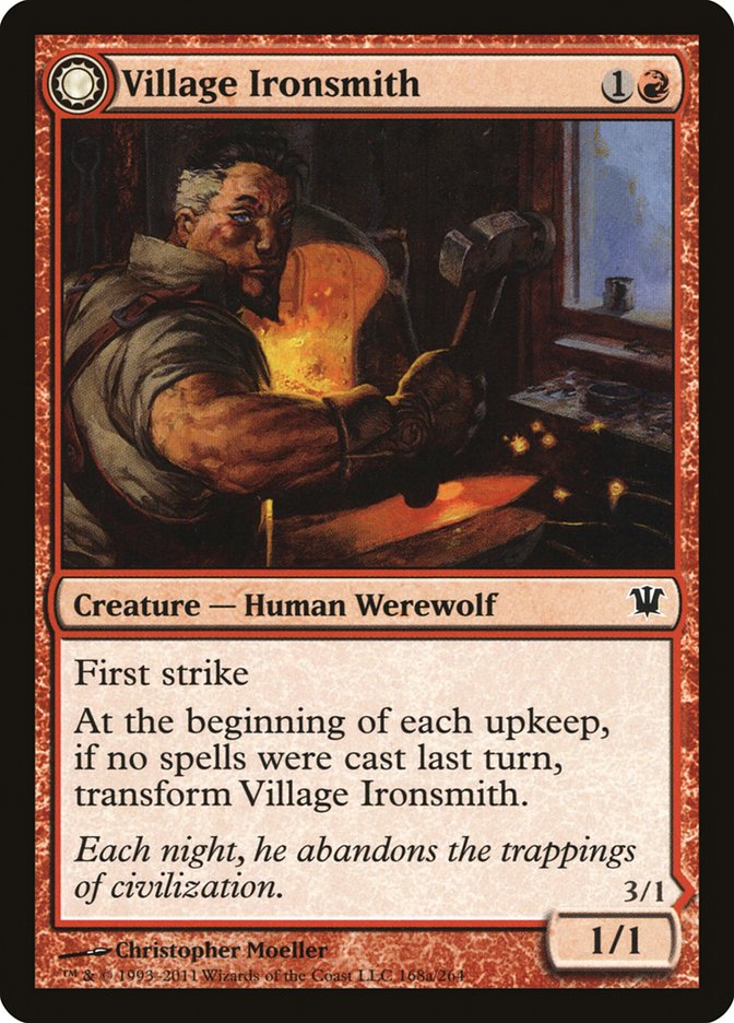 Village Ironsmith // Ironfang [Innistrad] | Devastation Store