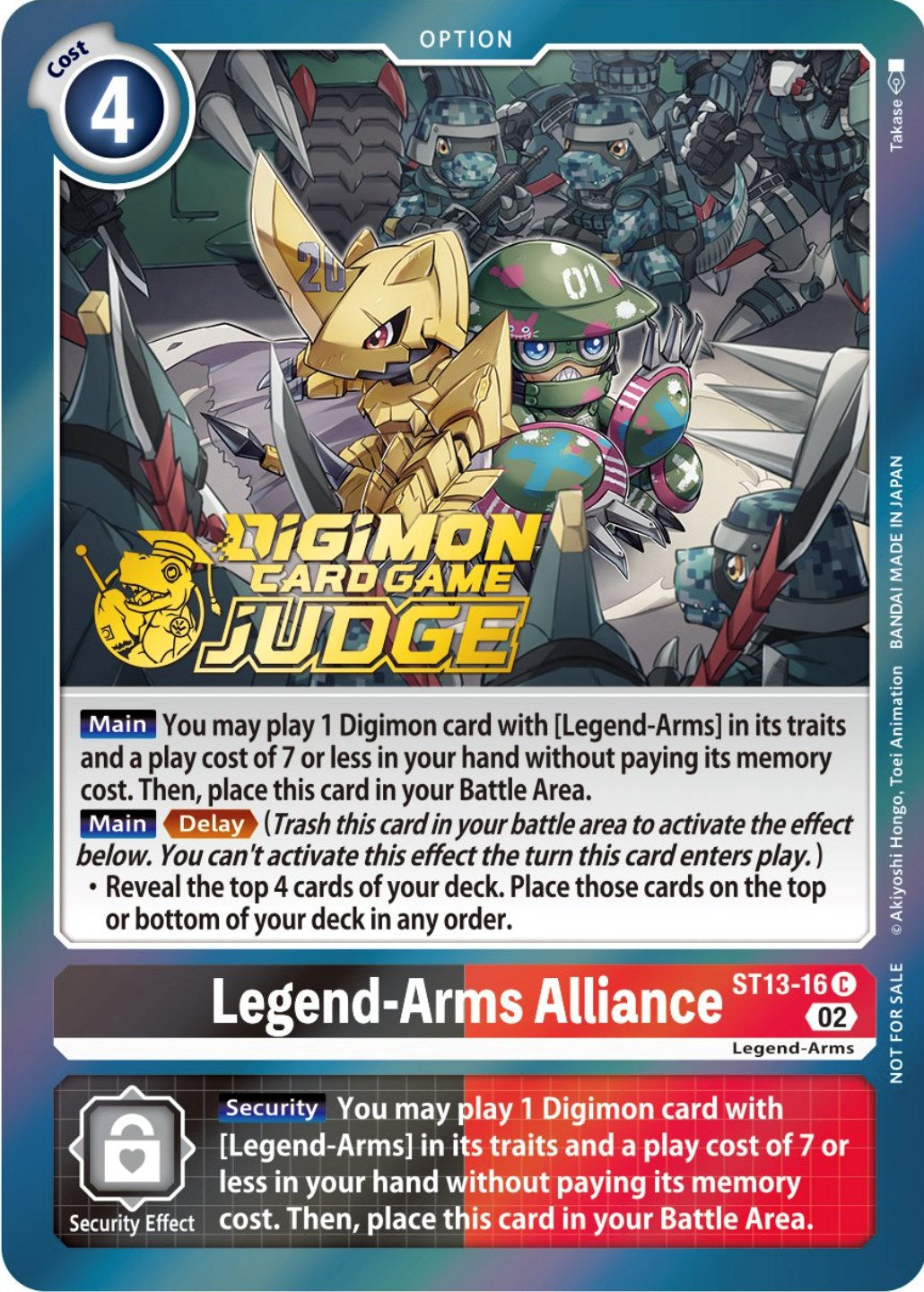 Legend-Arms Alliance [ST13-16] (Judge Pack 3) [Starter Deck: Ragnaloardmon Promos] | Devastation Store