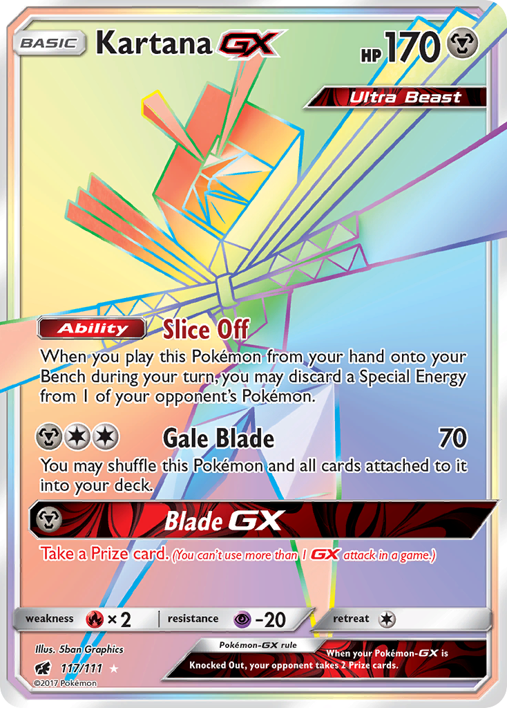 Kartana GX (117/111) [Sun & Moon: Crimson Invasion] | Devastation Store