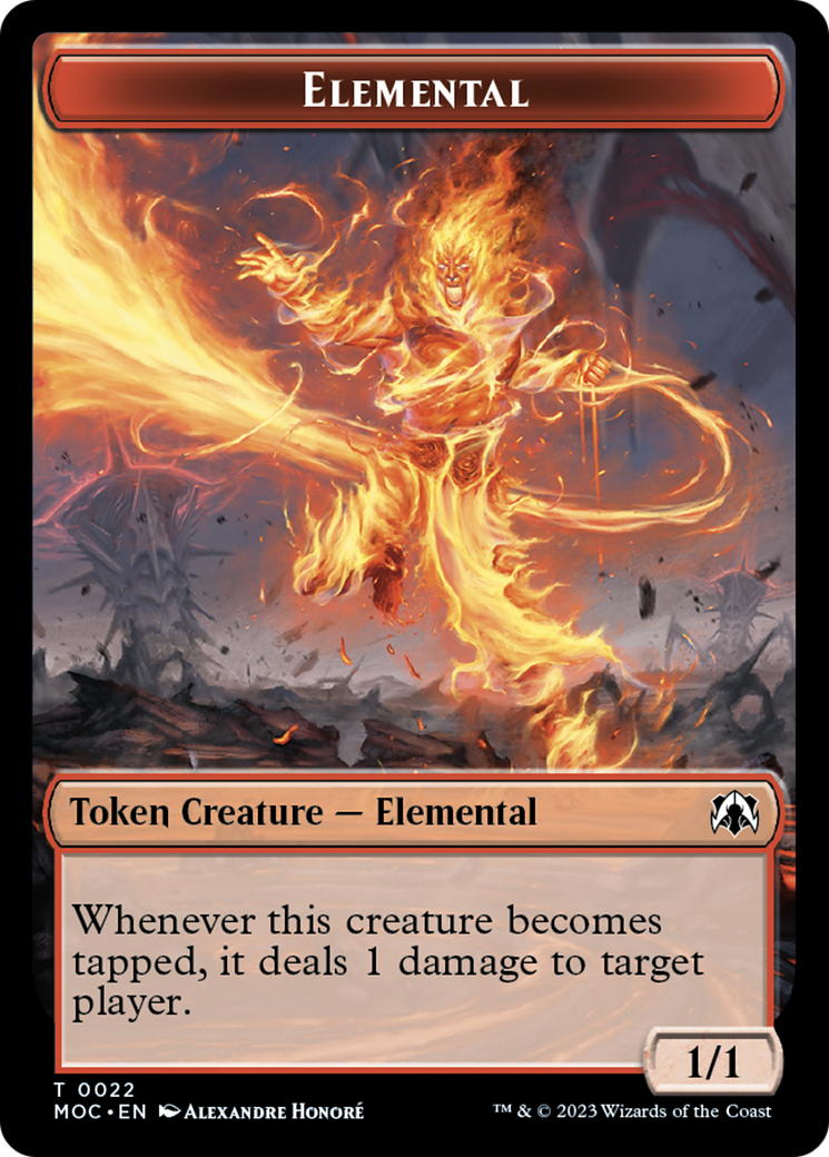 Elemental (22) // Elemental (9) Double-Sided Token [March of the Machine Commander Tokens] | Devastation Store