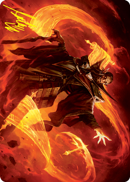 Plargg, Dean of Chaos Art Card (Gold-Stamped Signature) [Strixhaven: School of Mages Art Series] | Devastation Store