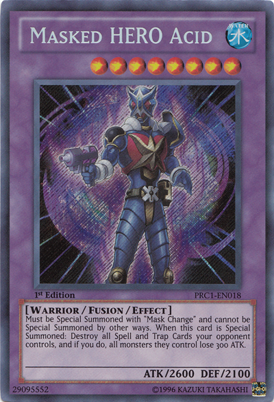 Masked Hero Acid [PRC1-EN018] Secret Rare | Devastation Store