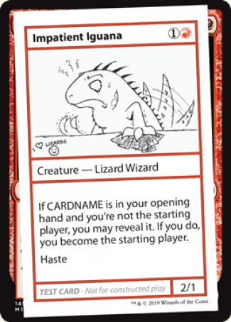 Impatient Iguana (2021 Edition) [Mystery Booster Playtest Cards] | Devastation Store