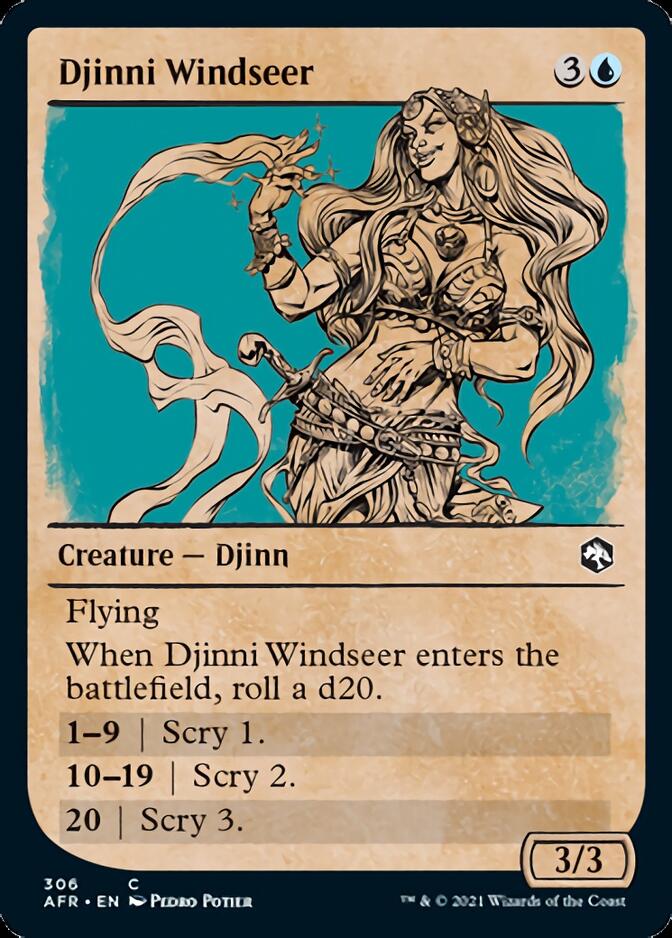 Djinni Windseer (Showcase) [Dungeons & Dragons: Adventures in the Forgotten Realms] | Devastation Store