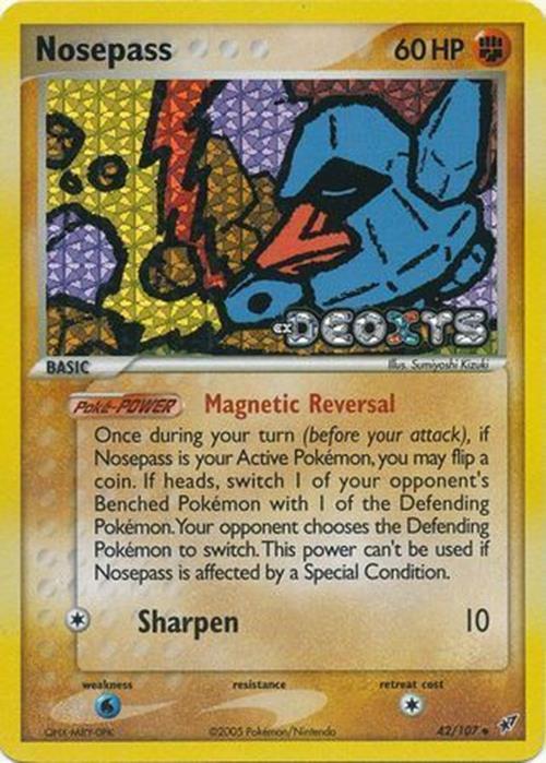 Nosepass (42/107) (Stamped) [EX: Deoxys] | Devastation Store