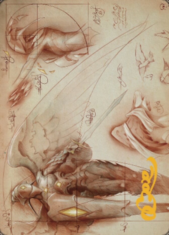 Platinum Angel Art Card (Gold-Stamped Signature) [The Brothers' War Art Series] | Devastation Store