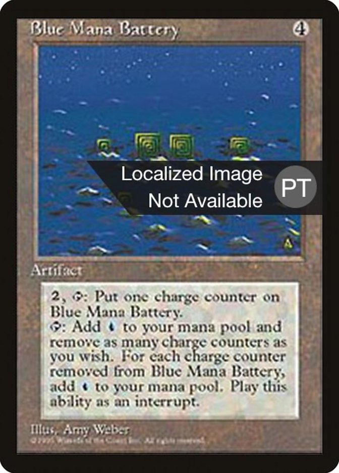 Blue Mana Battery [Fourth Edition (Foreign Black Border)] | Devastation Store