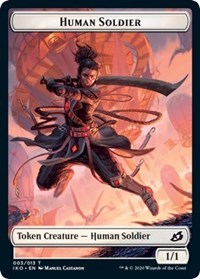 Human Soldier (003) // Zombie Double-sided Token [Commander 2020 Tokens] | Devastation Store