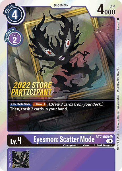 Eyesmon: Scatter Mode [BT7-069] (2022 Store Participant) [Next Adventure Promos] | Devastation Store