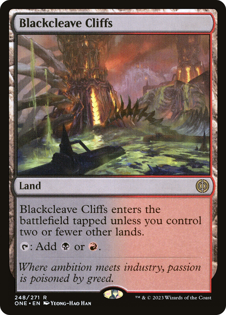 Blackcleave Cliffs [Phyrexia: All Will Be One] | Devastation Store