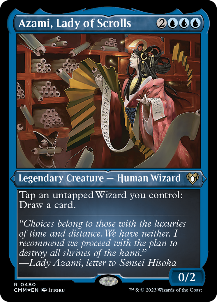 Azami, Lady of Scrolls (Foil Etched) [Commander Masters] | Devastation Store