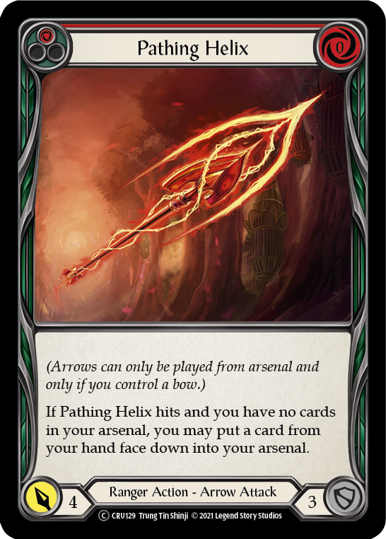 Pathing Helix (Red) (Rainbow Foil) [CRU129-RF] Unlimited Rainbow Foil | Devastation Store