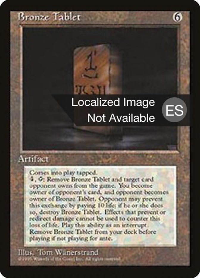 Bronze Tablet [Fourth Edition (Foreign Black Border)] | Devastation Store