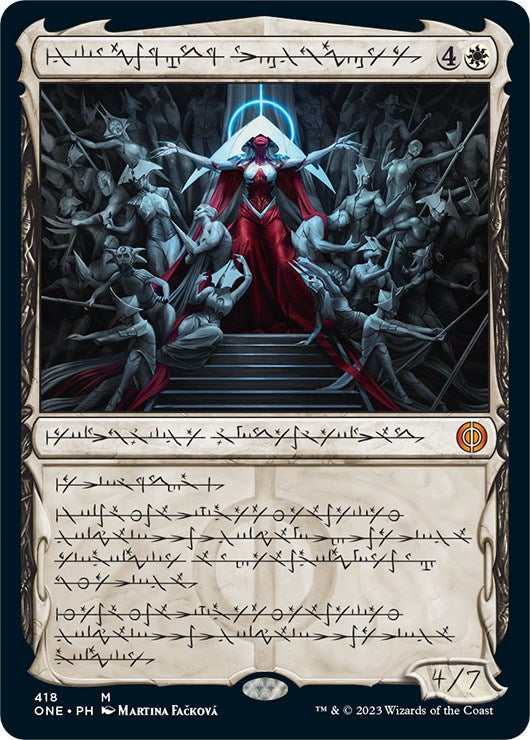 Elesh Norn, Mother of Machines (Phyrexian Step-and-Compleat Foil) [Phyrexia: All Will Be One] | Devastation Store
